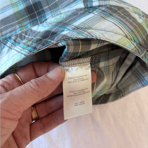 Women’s Lole Plaid Adjustable Waist Back Zip Pockets Tennis Skort Short Size 12 - Picture 12 of 15